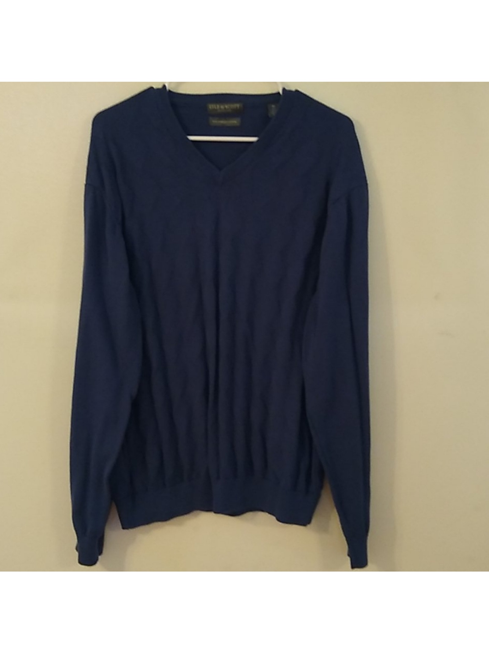 Lyle And Scott Men's Size Xl Sweater From Scotland Navy 100% Cotton